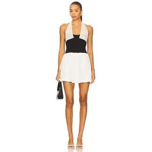 Free People x REVOLVE x free-est Babe town Mini Dress in Ivory Combo